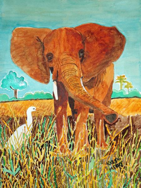 African Elephant and Friends